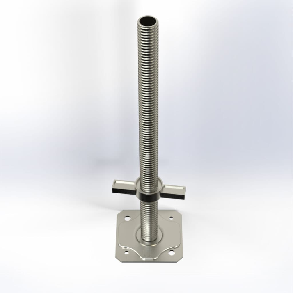 Socle réglable à vis 34×1000 cm – Accessoires d’échafaudage