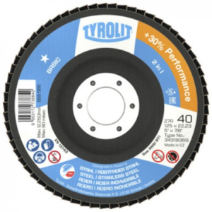 Disque a lamelle abrasif  Tyrolit Basic* 2en1