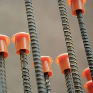 Les capuchons de protection des barres d'armature
